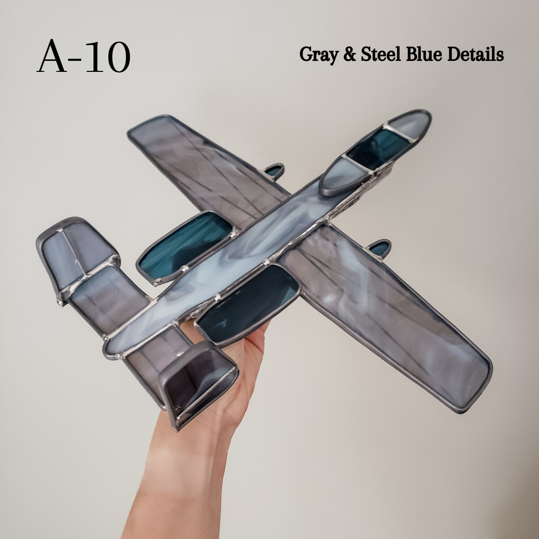 Custom Stained Glass Jet (F & A)