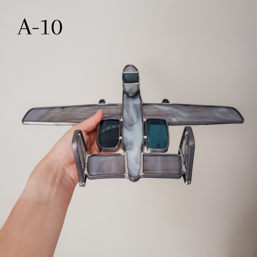 Custom Stained Glass Jet (F & A)