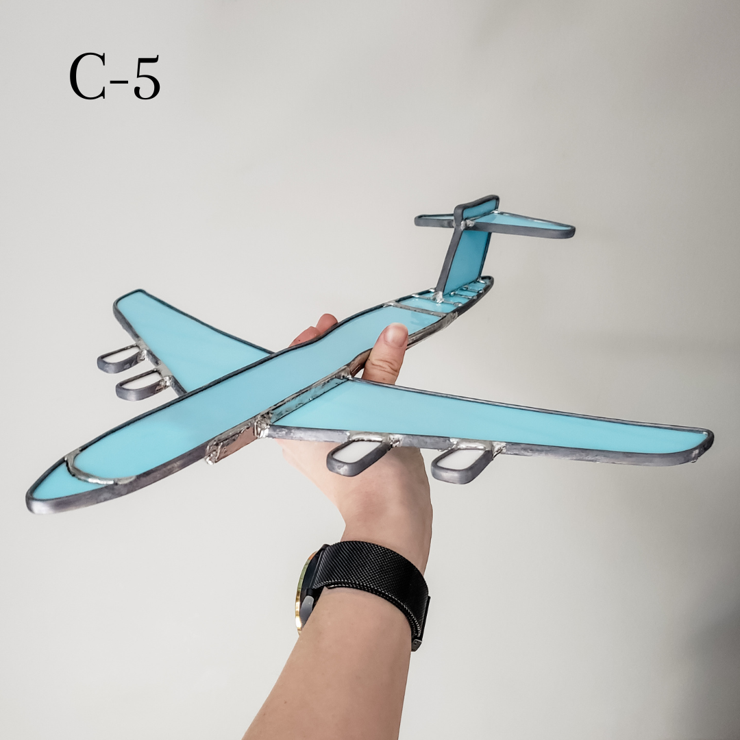 Custom Stained Glass Jet (KC, C, E, P, & B)