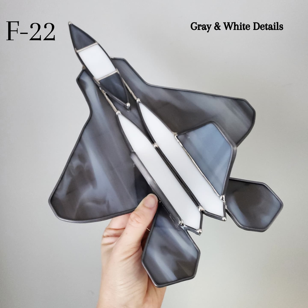 Custom Stained Glass Jet (F & A)